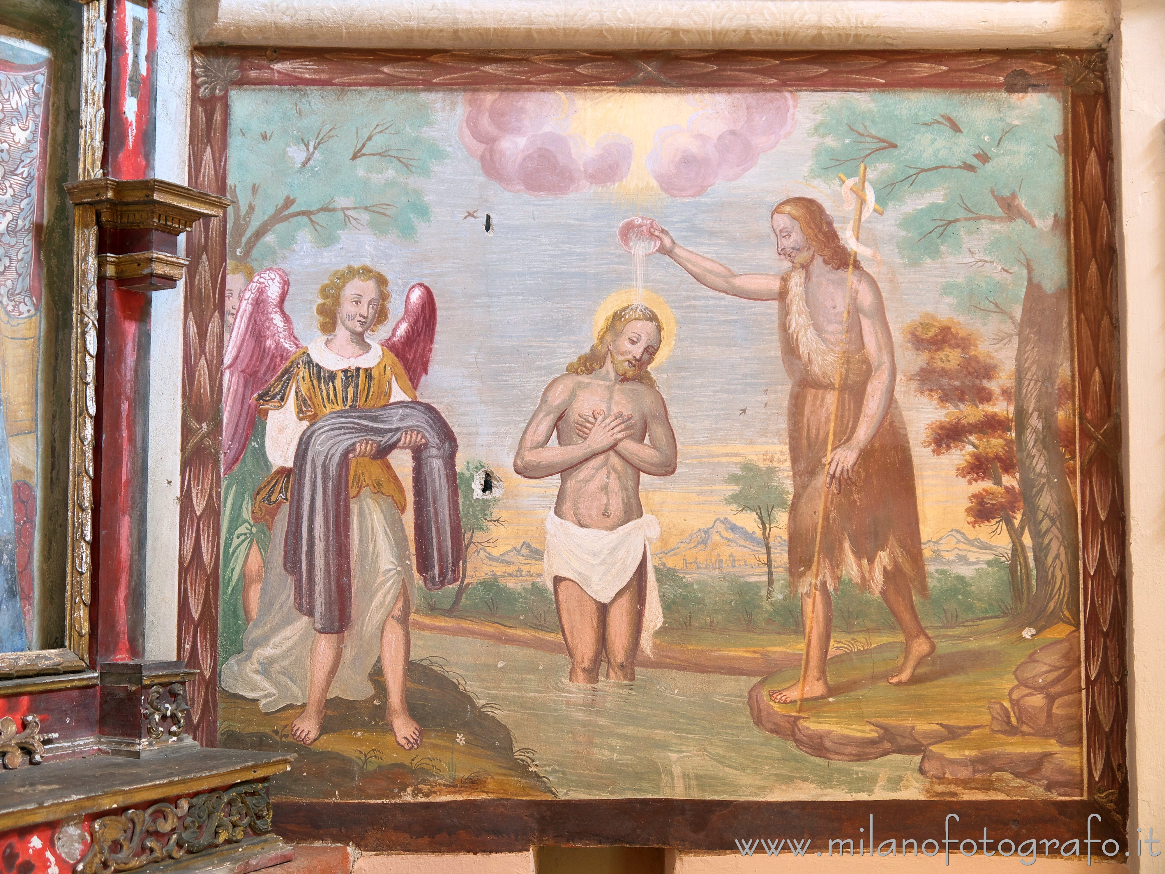 Sagliano Micca (Biella) - Battesimo di Cristo nell'Oratorio della Santissima Trinità - Foto a piena risoluzione